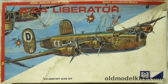 MPC 1/72 Consolidated B-24J Liberator - Aircraft Tail Number 2109835 Of 392nd Bomber Group April 1944, 1502-150 plastic model kit